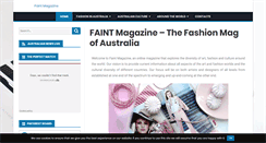 Desktop Screenshot of faintmag.com